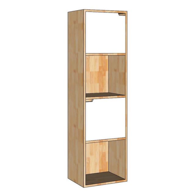 Kệ trang trí FINO 40x30x140cm gỗ cao su KTB68216