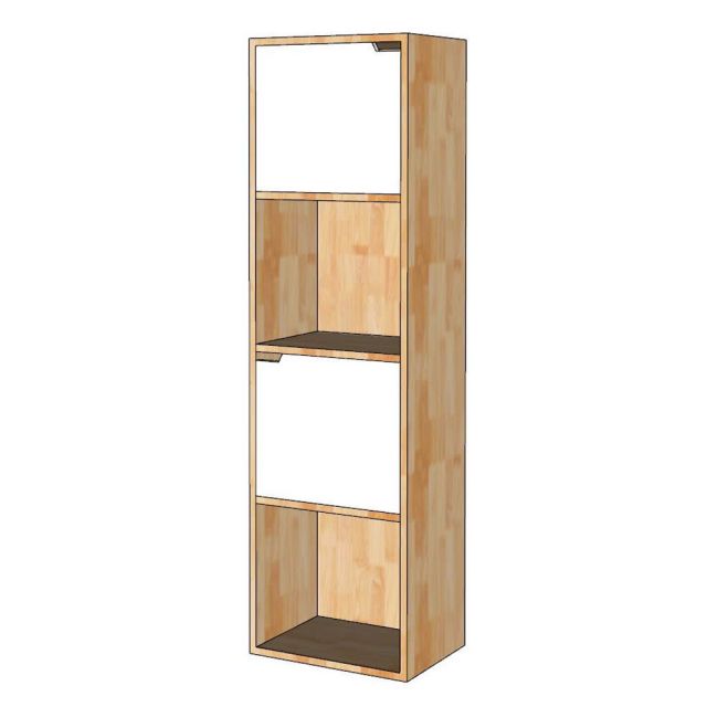 Kệ trang trí FINO 40x30x140cm gỗ cao su KTB68216