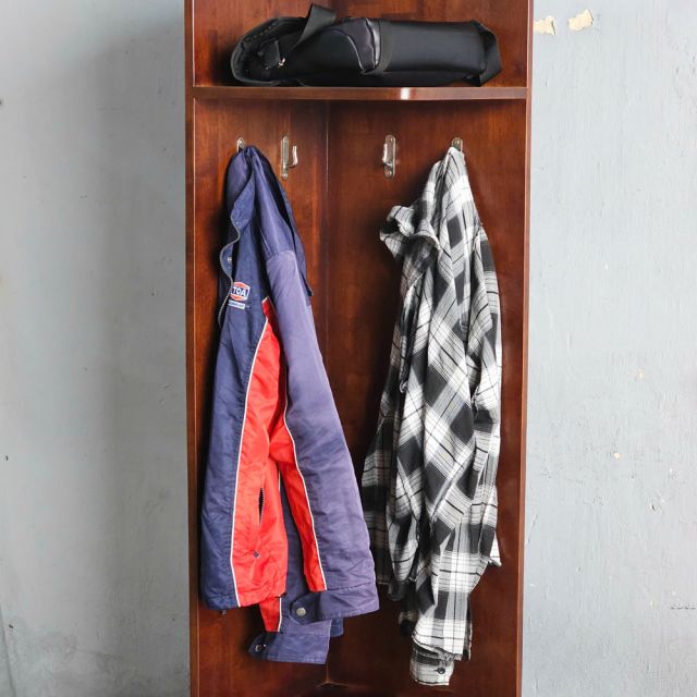 Kệ quần áo góc 40x40x170cm gỗ cao su TQA68058