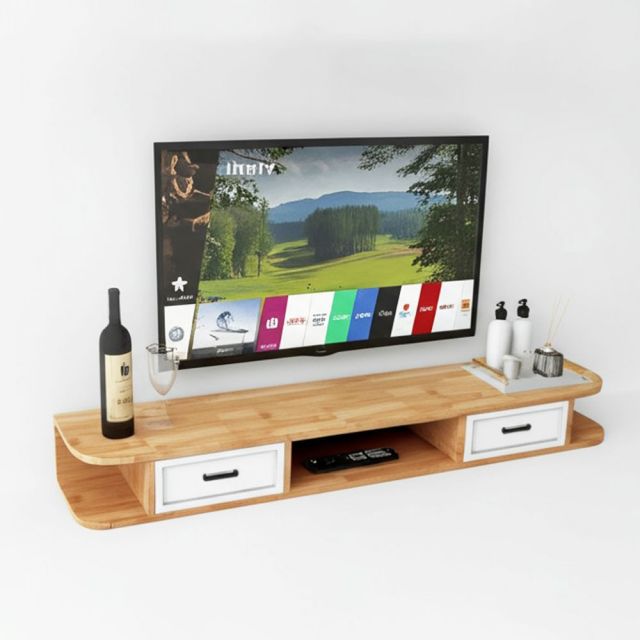 Kệ Tivi treo tường gỗ tự nhiên KTV68103