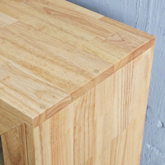 Tủ trưng bày cửa kính NOLAN 100x30x120cm gỗ cao su KTB68217