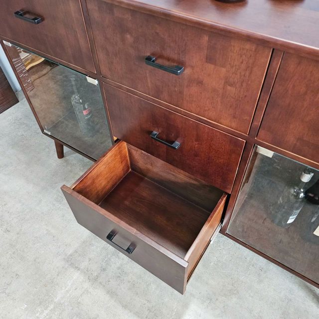 Tủ trang trí ORIN 160x35x104cm gỗ cao su KTB68212