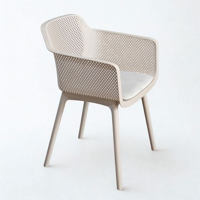 Ghế AIRO nhụa đúc lưng lựa có nệm ST3062A