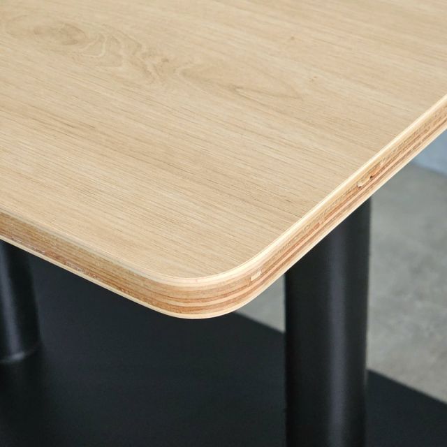 Bàn ăn vuông MEKO 95x95cm gỗ plywood chân sắt BA68233