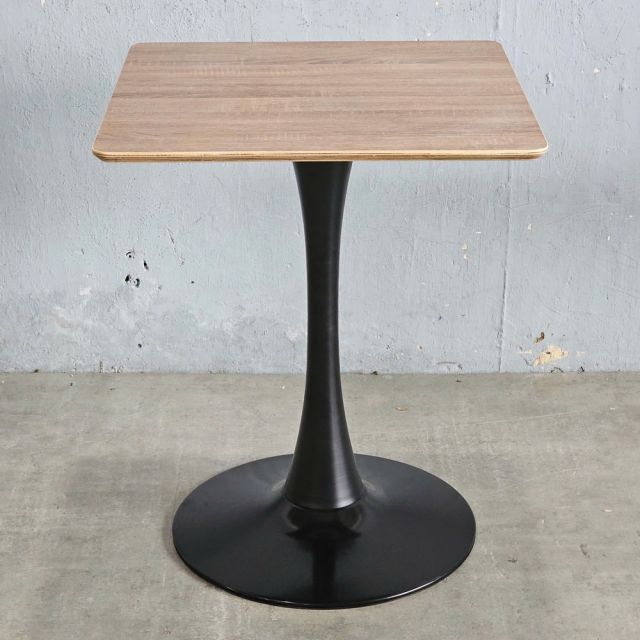 Bàn cafe vuông 60x60cm gỗ plywood chân sắt Tolix CFD68254