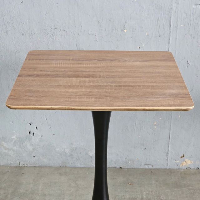 Bàn cafe vuông 60x60cm gỗ plywood chân sắt Tolix CFD68254