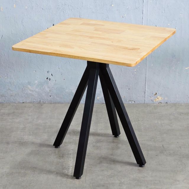 Bàn cafe vuông 70x70cm gỗ cao su CFD68266