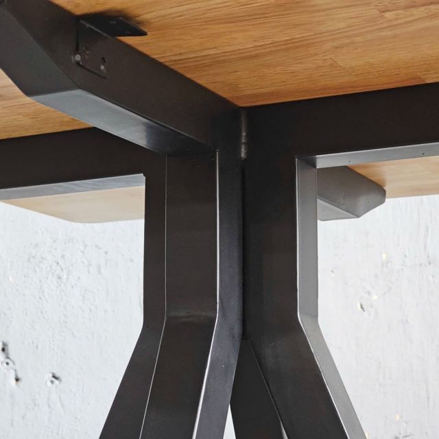 Bàn cafe vuông 70x70cm gỗ cao su CFD68266