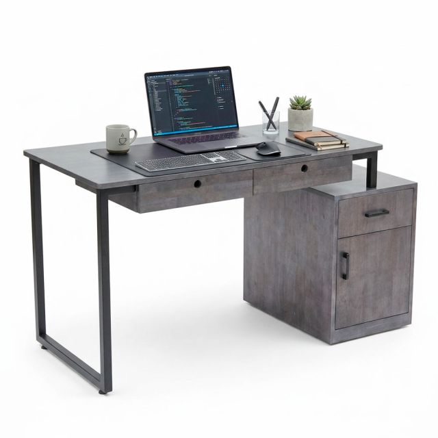 Bàn làm việc PODI 140x60cm gỗ cao su BD68149