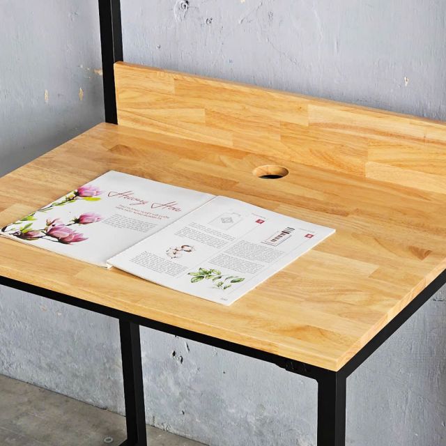 Bàn học mini kết hợp kệ 80x60x141cm FD68048
