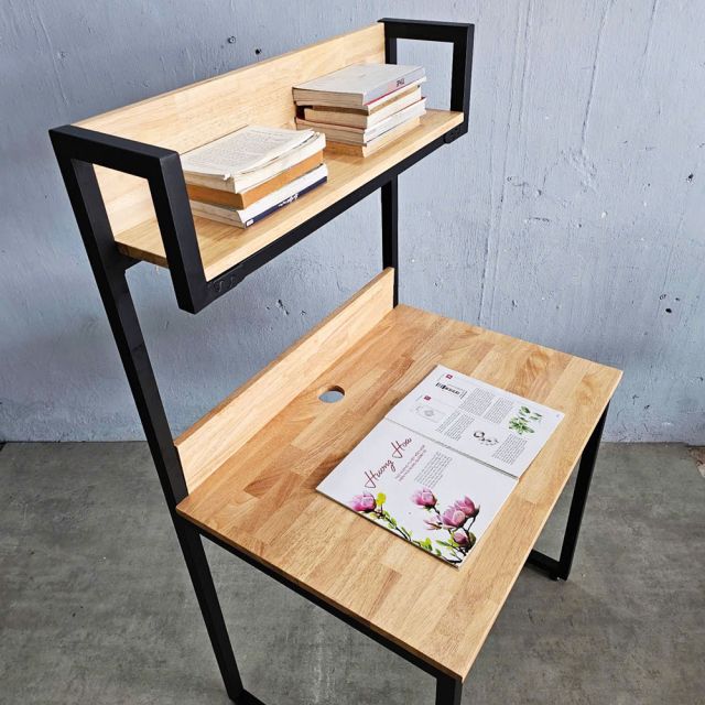 Bàn học mini kết hợp kệ 80x60x141cm FD68048