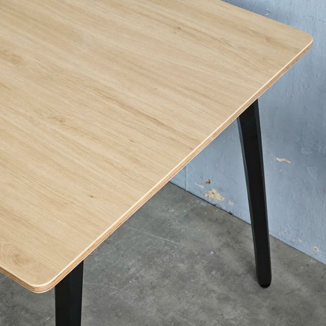 Bàn họp 180x80cm gỗ Plywood phủ melamin chân Đa Giác HDG015