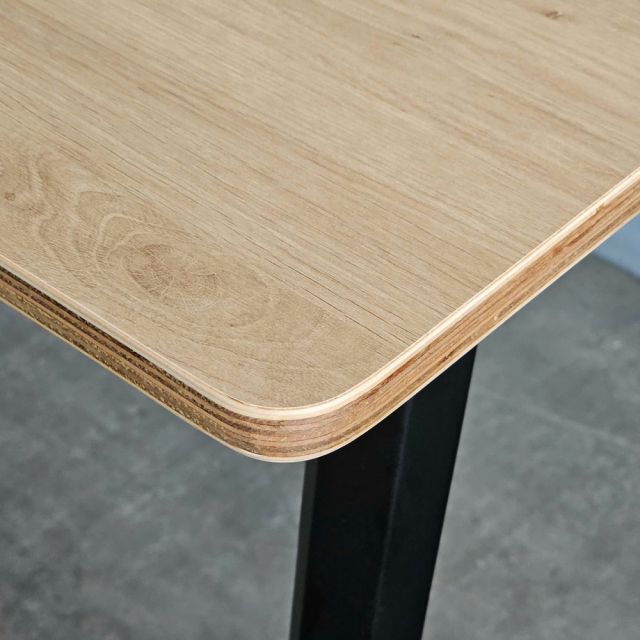 Bàn họp 180x80cm gỗ Plywood phủ melamin chân Đa Giác HDG015