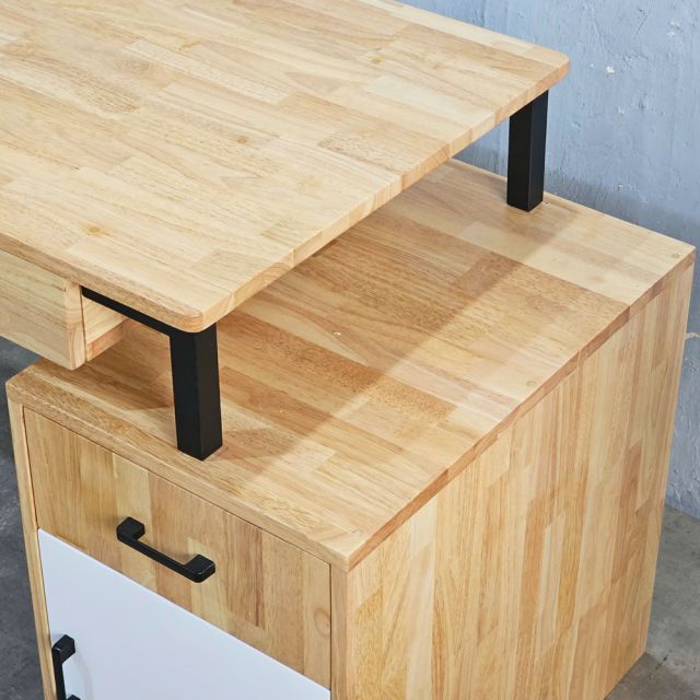 Bàn làm việc PODI 140x60cm gỗ cao su BD68149