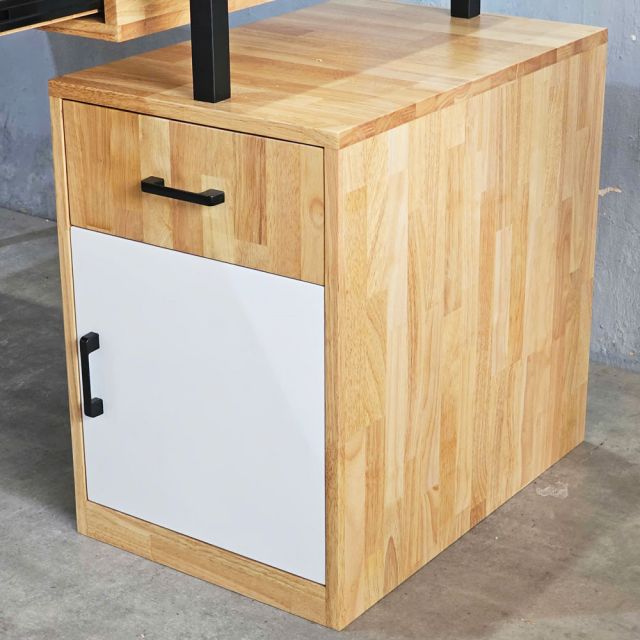 Bàn làm việc PODI 140x60cm gỗ cao su BD68149