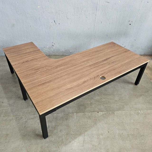 Bàn ngồi bệt góc L KADEN 140x120cm gỗ plywood lắp ráp IDE002