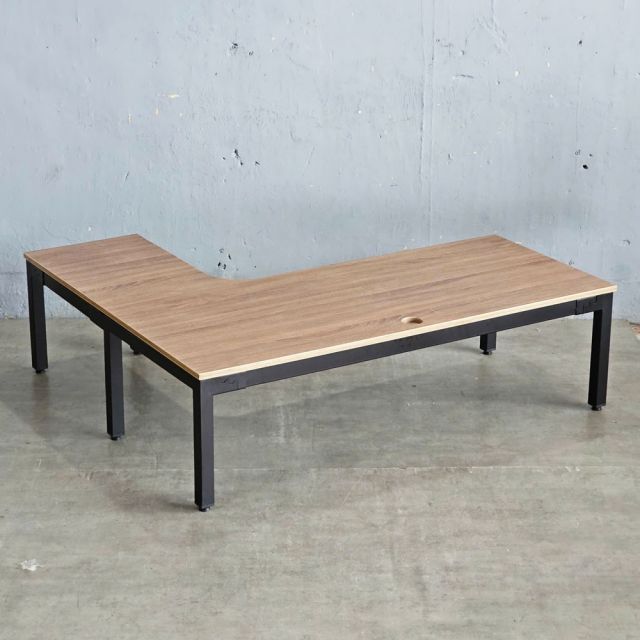 Bàn ngồi bệt góc L KADEN 140x120cm gỗ plywood lắp ráp IDE002