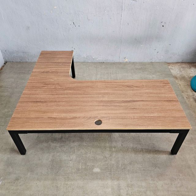Bàn ngồi bệt góc L KADEN 140x120cm gỗ plywood lắp ráp IDE002