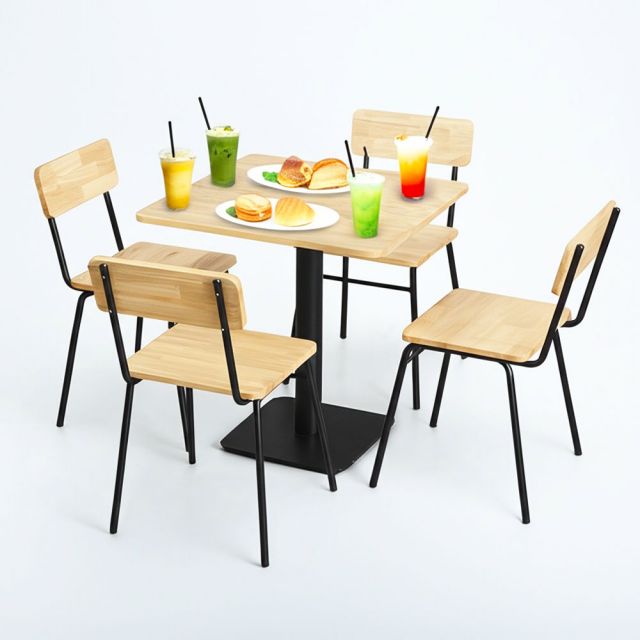 Combo bàn vuông 70x70cm và 4 ghế cafe CBCF327 Combo bàn vuông 70x70cm và 4 ghế cafe CBCF327