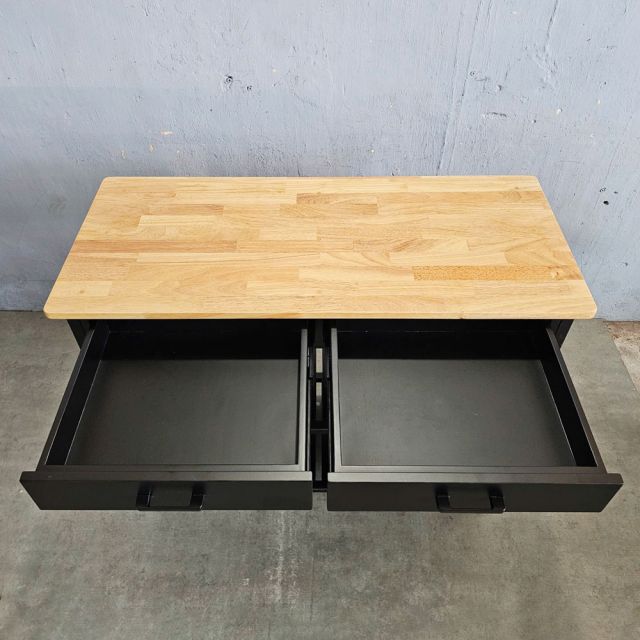 Kệ bếp di động PAXO 105x45x95 gỗ cao su KB68065