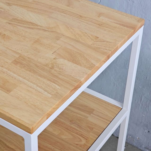Kệ 3 tầng để máy in gỗ khung sắt KCPU68012