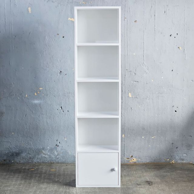 Kệ sách ZENO 40x28x160cm gỗ cao su KS68329