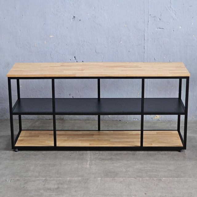 Kệ Tivi UNMA đơn giản khung săt gỗ cao su KTV68078