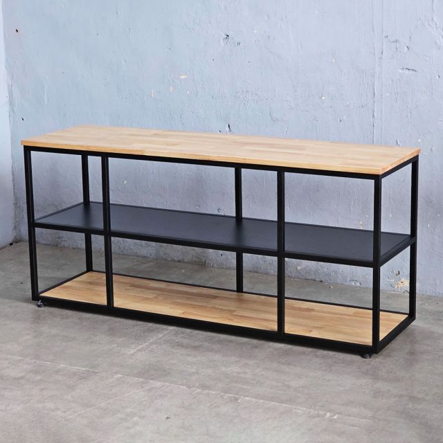 Kệ Tivi UNMA đơn giản khung săt gỗ cao su KTV68078