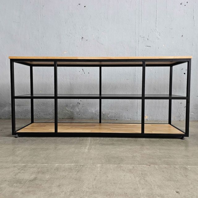 Kệ Tivi UNMA đơn giản khung săt gỗ cao su KTV68078
