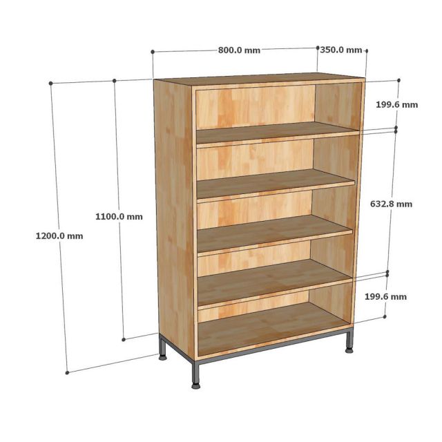Tủ giày KADO 80x35x120cm gỗ cao su KG68089