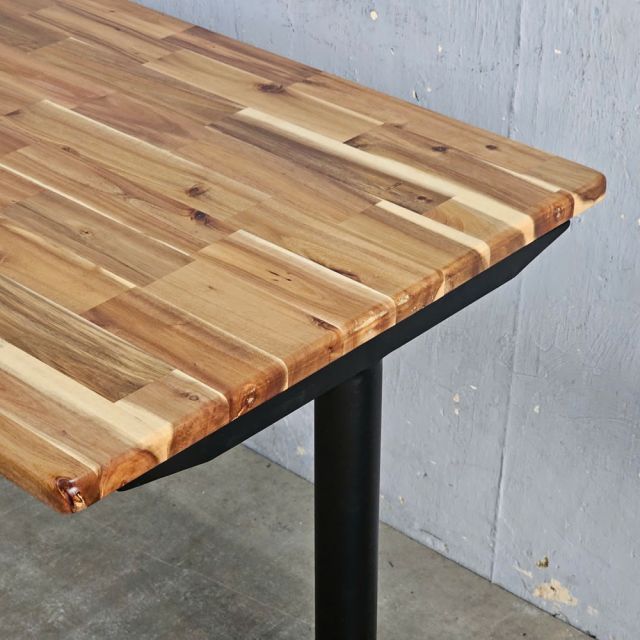 Bàn chữ nhật 120x70cm gỗ tràm chân sắt BA68240