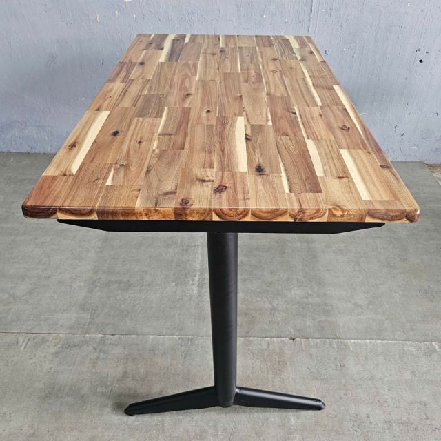 Bàn chữ nhật 120x70cm gỗ tràm chân sắt BA68240