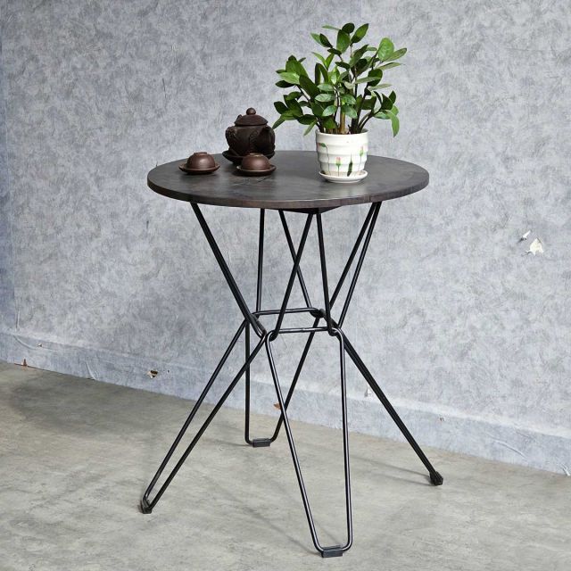 Combo bàn cafe tròn và 2 ghế cafe lưng tựa CBCF337