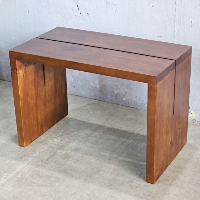 Bàn ăn chữ nhật 80x45x55cm gỗ thông BA68241