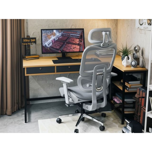 Bàn chữ L RIGEL 140x110cm gỗ cao su CD68039