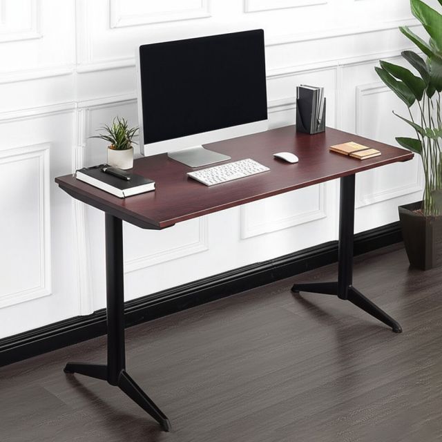 Bàn làm việc 120x60cm gỗ cao su chân sắt SPD68246