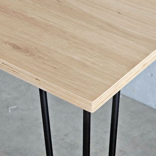 Bàn ăn chữ nhật 180x80cm gỗ plywood chân Hairpin BA68242