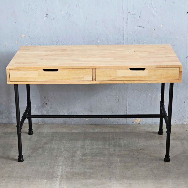 Bàn chân ống nước sắt RONEX 120x60x75cm gỗ cao su BD68153