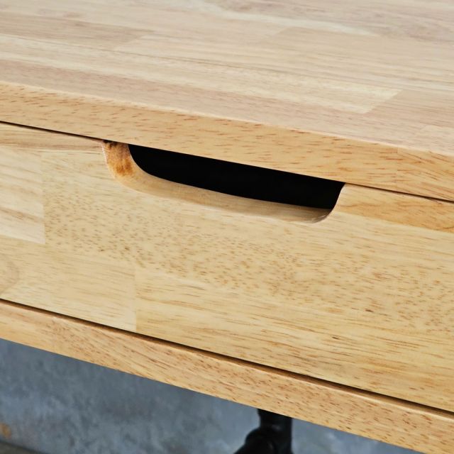 Bàn chân ống nước sắt RONEX 120x60x75cm gỗ cao su BD68153