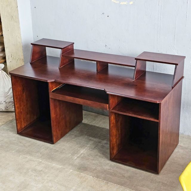 Bàn phòng thu StudioDesk 180x71x100cm gỗ cao su SD68028