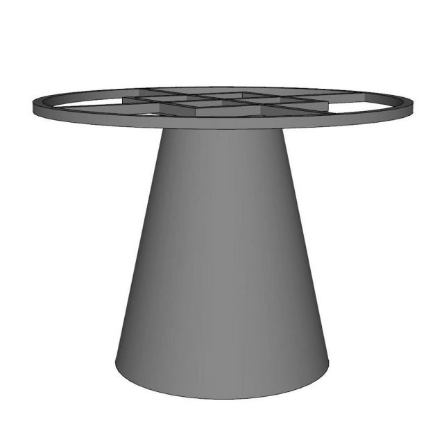 Chân sắt CONA cho bàn ăn sơn tĩnh điện CHBBA057