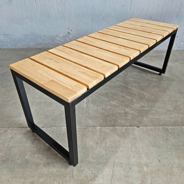 Ghế băng dài 120x40x45cm gỗ cao su GBD055