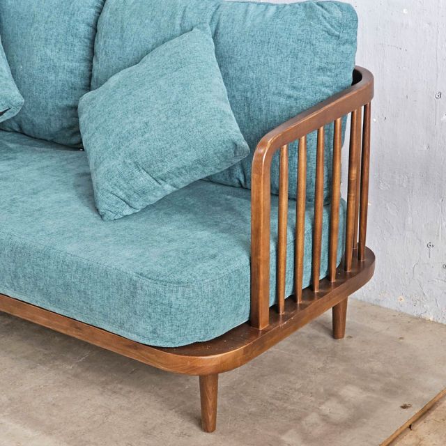 Ghế sofa băng Fly II 160x70x85cm khung gỗ Ash nệm vải SFB68094