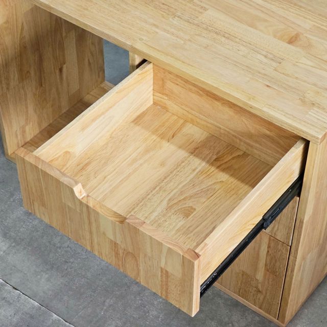 Kệ di động 90x40x60cm gỗ cao su KMI68008