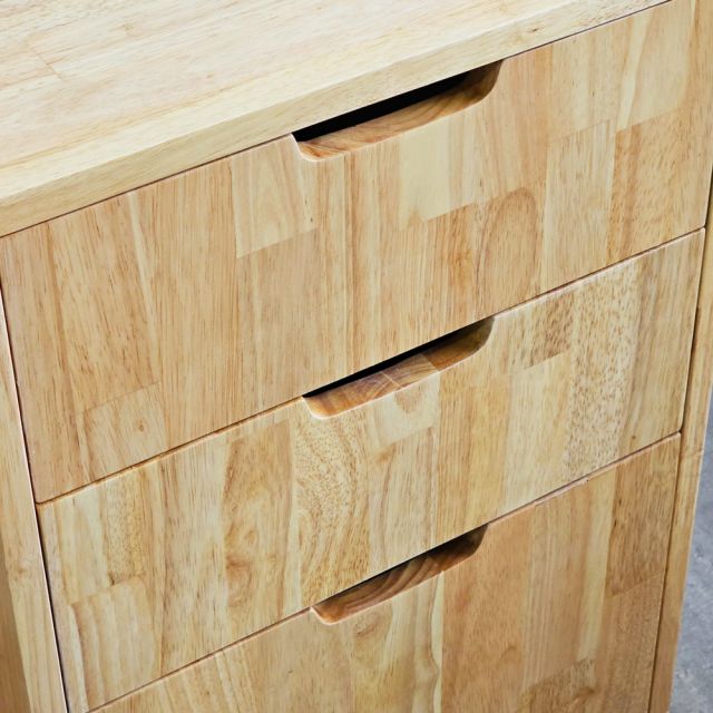 Kệ di động 90x40x60cm gỗ cao su KMI68008