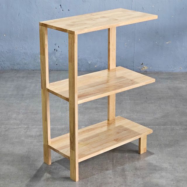 Kệ góc tường 60x30x83cm gỗ cao su KGT68041
