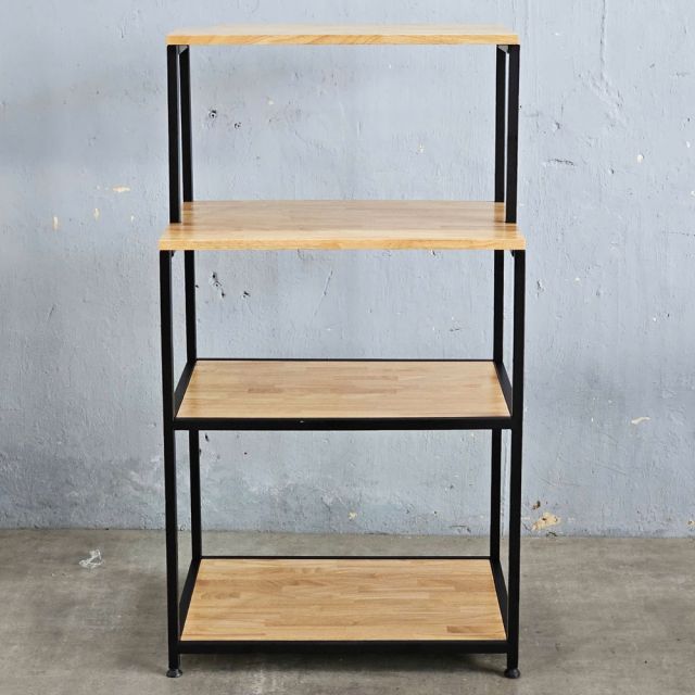 Kệ nhà bếp 65x50x120cm gỗ cao su KB68069