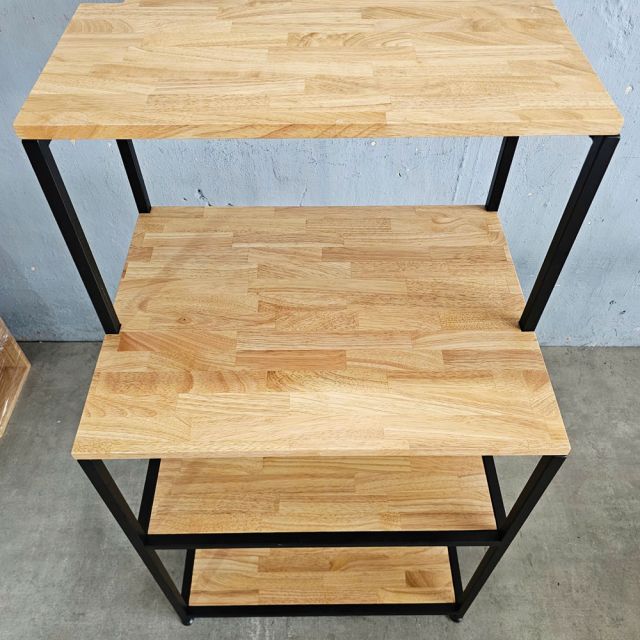 Kệ nhà bếp 65x50x120cm gỗ cao su KB68069