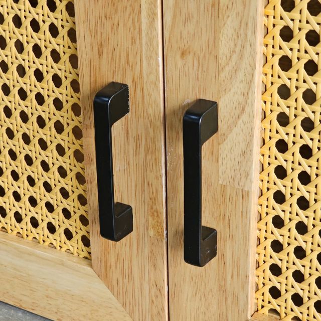 bộ tủ bếp mini gỗ cao su tự nhiên