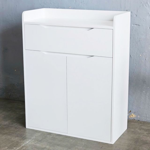 Tủ giày có hộc kéo 80x35x110cm gỗ cao su KG68091